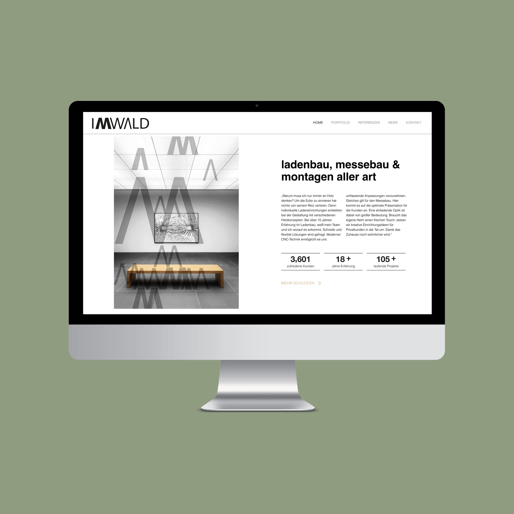 Deine Tischlerei – Webseite, Arbeit von August Stark