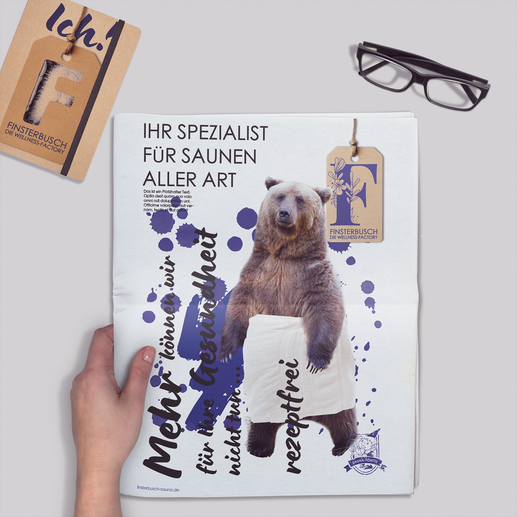 Finsterbusch Saunen – Arbeit von August Stark
